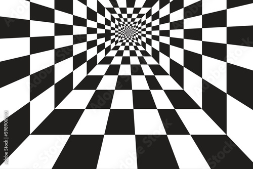Background with abstract chess lines