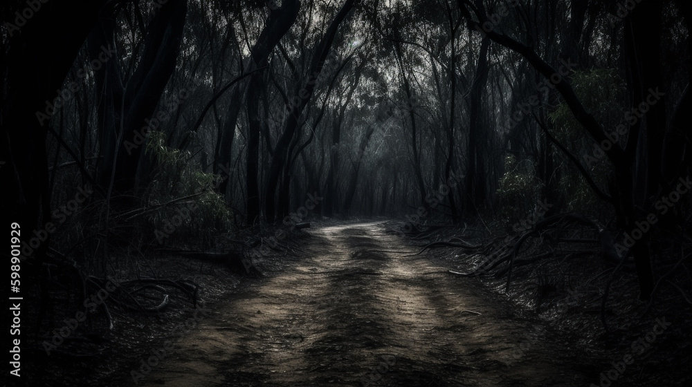 Obraz premium darkness landscape. Generative AI