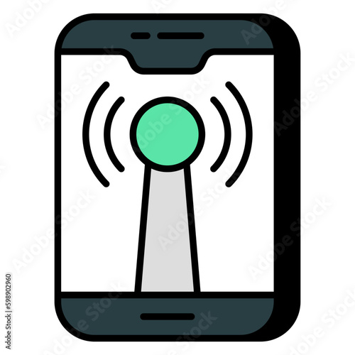 Premium download icon of mobile hotspot  