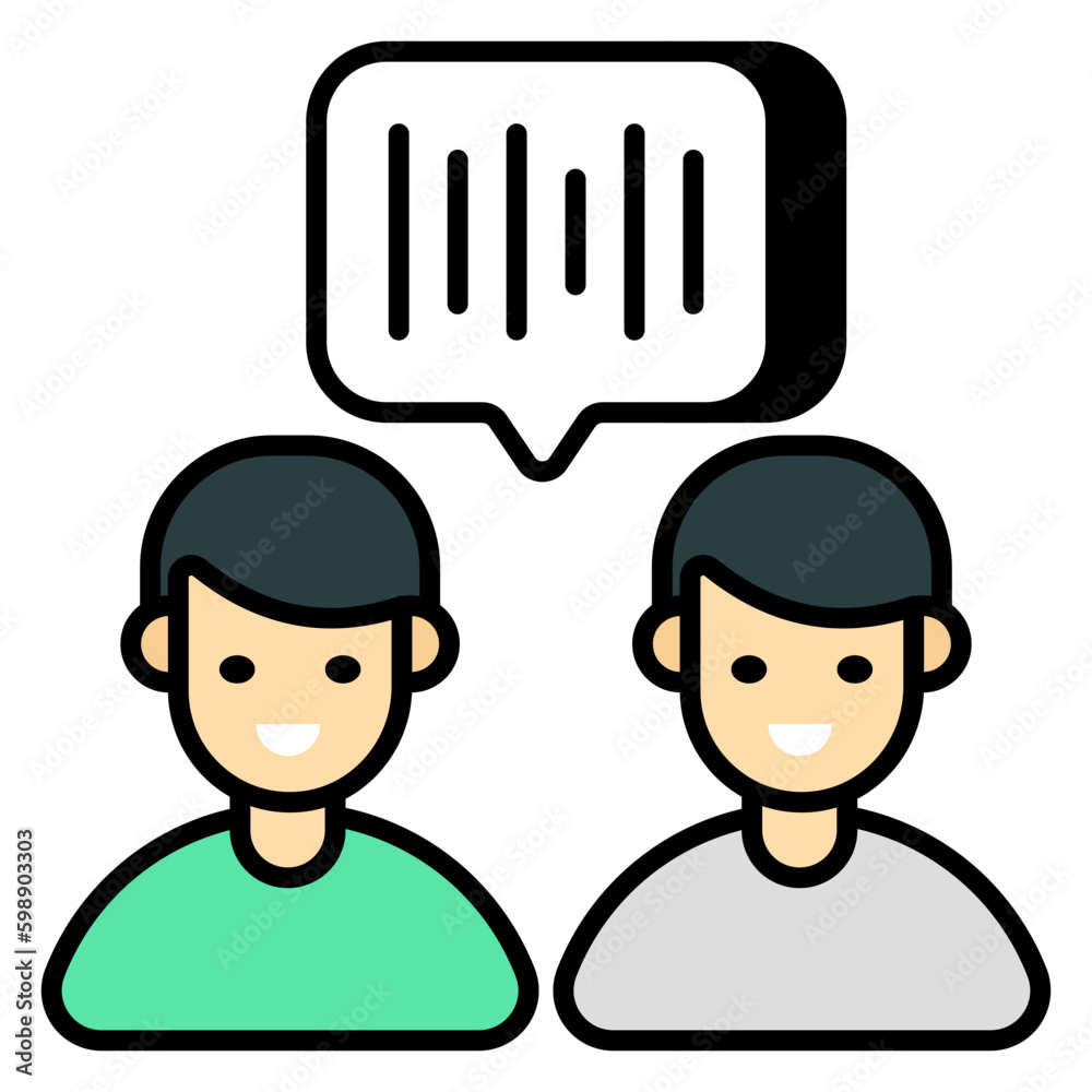 An icon design of communication An icon design of communication