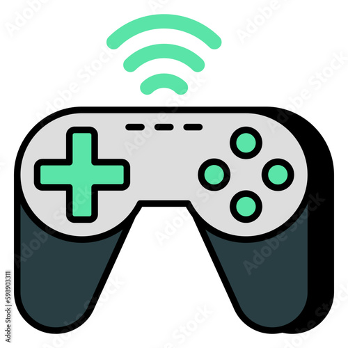 A unique design icon of smart gamepad 