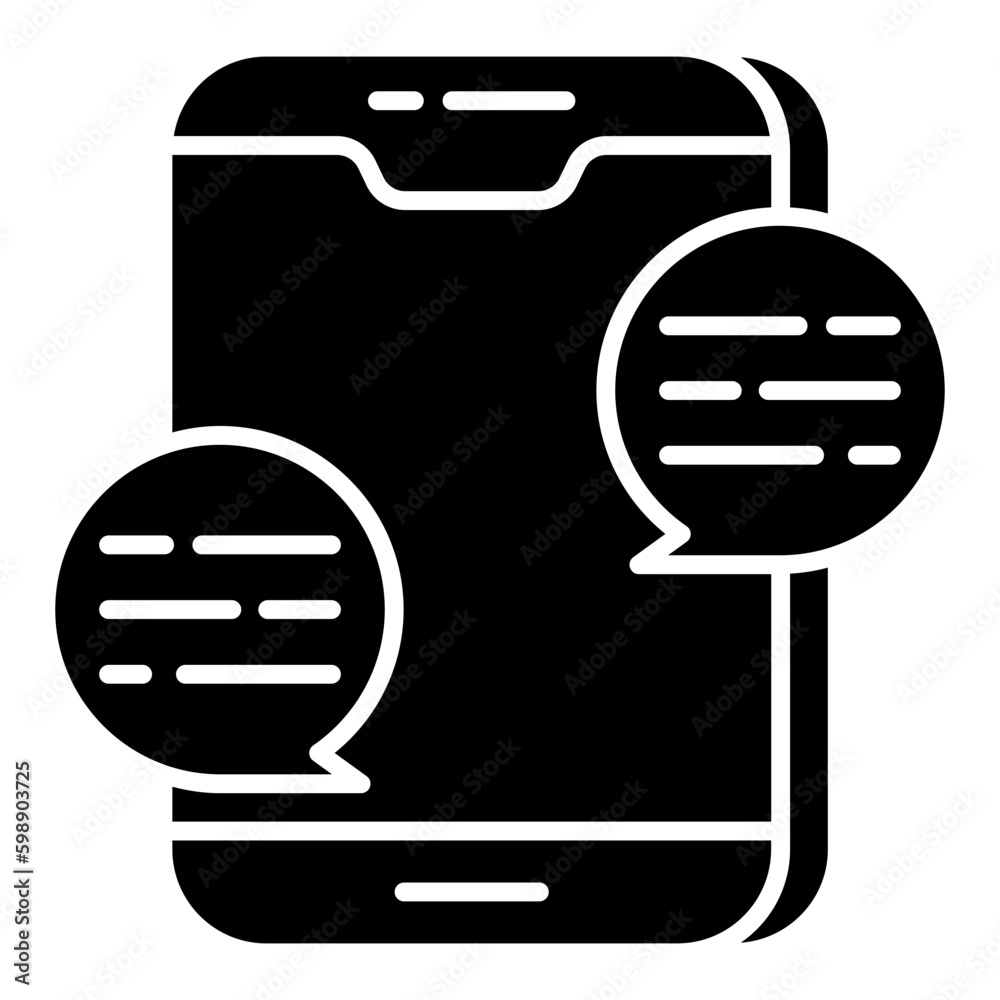 An icon design of communication An icon design of communication
