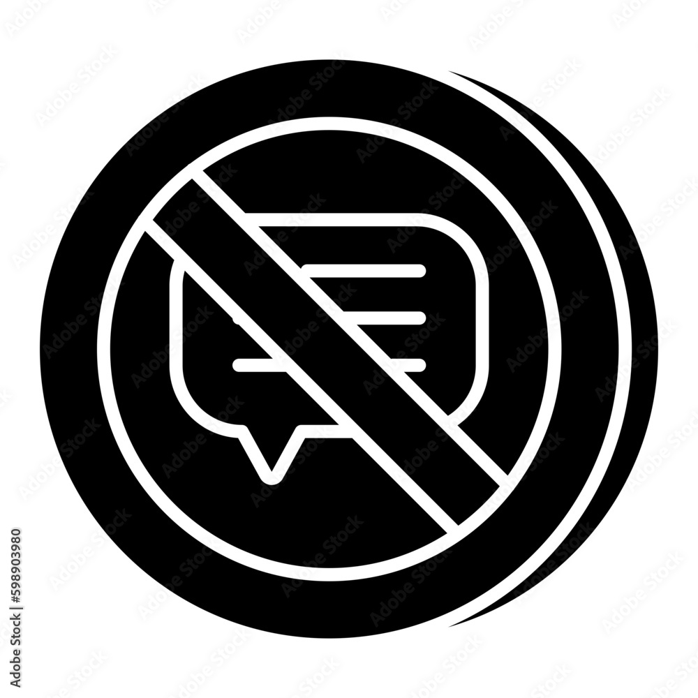 An icon design of no communication An icon design of no communication