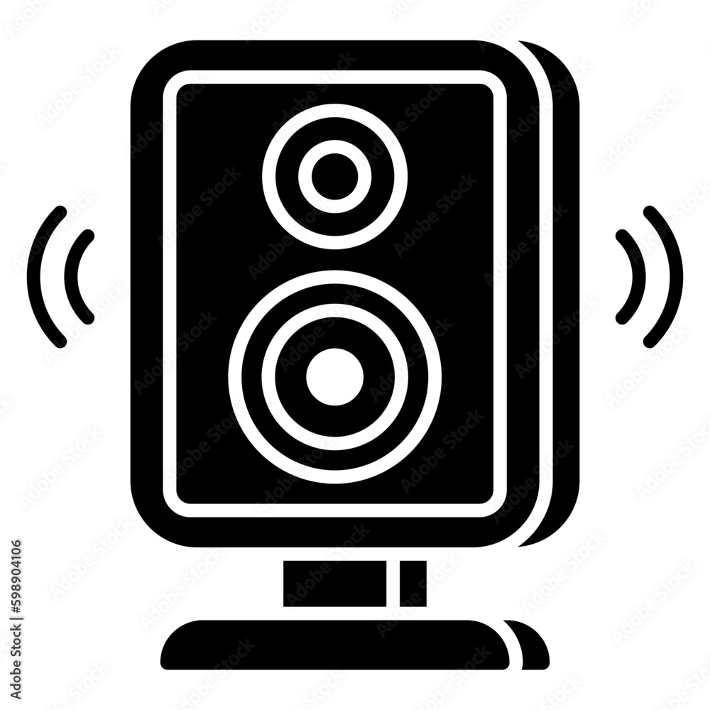 Trendy design icon of smart speaker Trendy design icon of smart speaker
