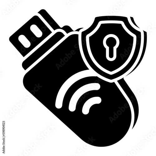 An icon design of secure smart Usb 