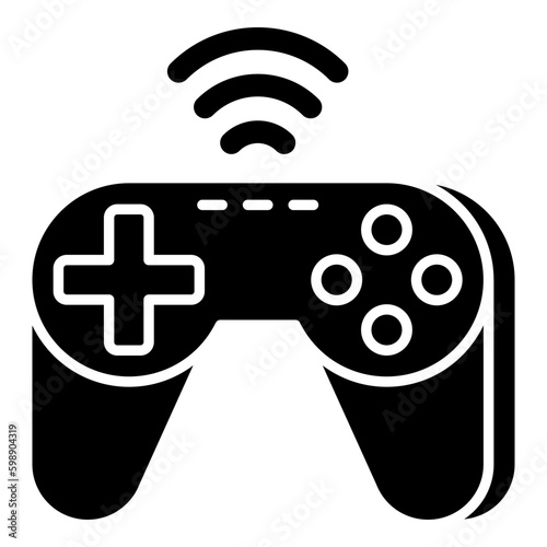 A unique design icon of smart gamepad 