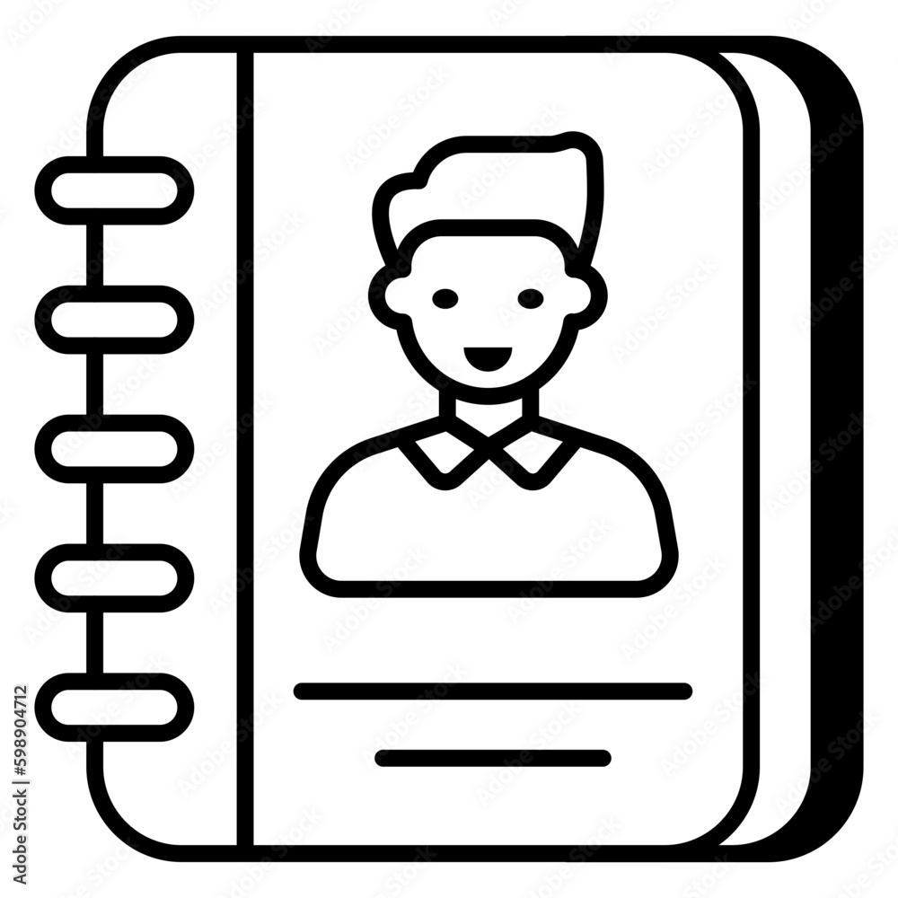 Premium download icon of contact book Premium download icon of contact book
