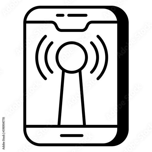 Premium download icon of mobile hotspot  