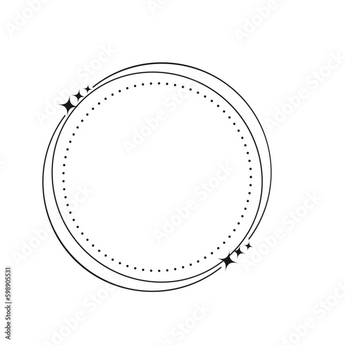 Monoline Circle Aesthetic Frame