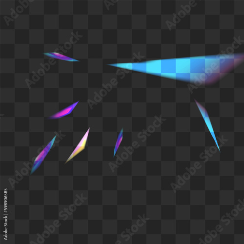 Shiny Lens Vector Transparent Background.