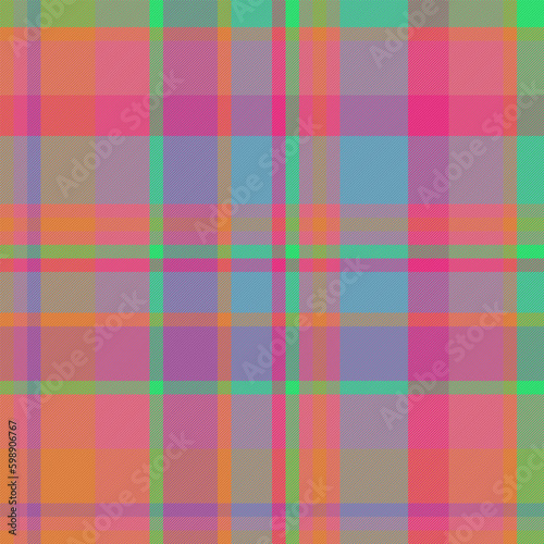 Fabric check texture. Tartan plaid seamless. Vector background textile pattern.