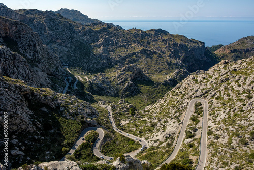 Serpentinenstraße nach Sa Calobra, Mallorca Spanien
