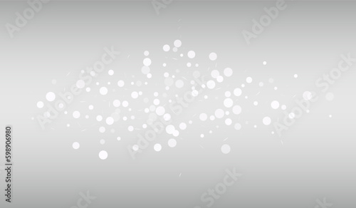 Winter Snow Vector Silver Background. Xmas