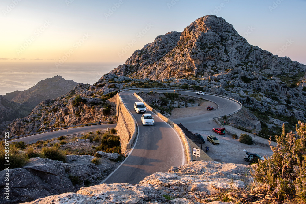 Serpentinenstraße nach Sa Calobra, Mallorca Spanien