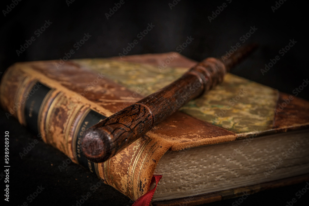 magic stick old book, Magic wand