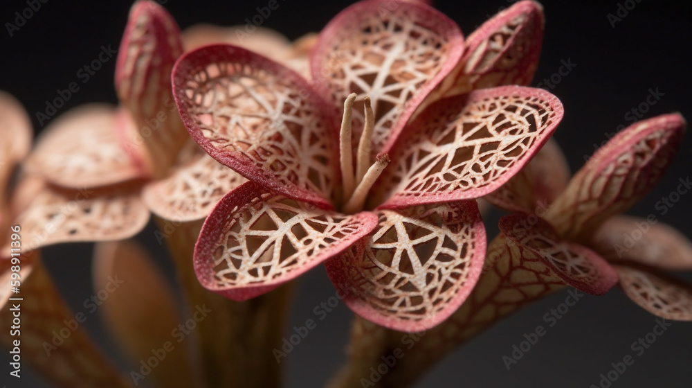 Fototapeta premium Adenium obesum. Generative AI