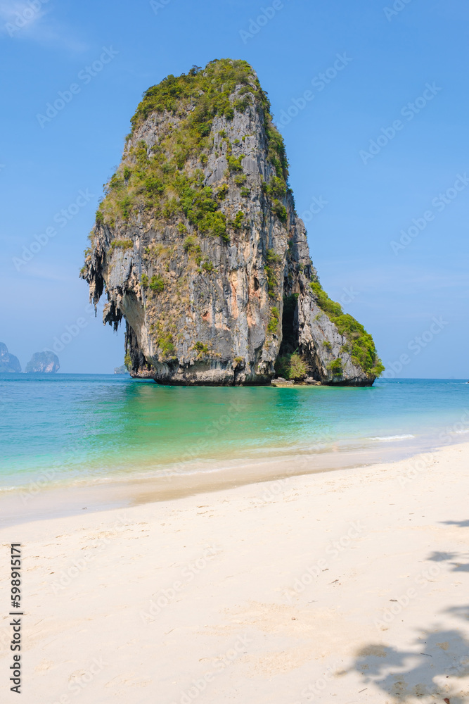 Railay Beach Krabi Thailand, the tropical beach of Railay Krabi Railay Beach Krabi Thailand, the tropical beach of Railay Krabi