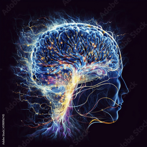 3d rendered illustration of a brain photo