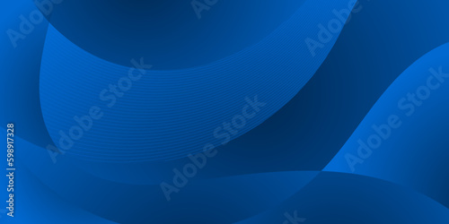 Dark Blue Gradient Abstract Vector Background for Corporate Use