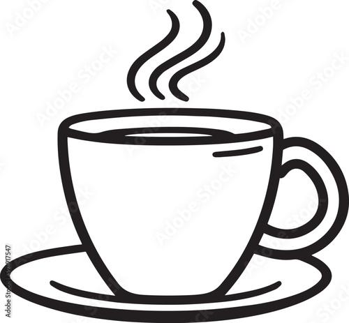 Coffee cup icon Vector illustration, SVG