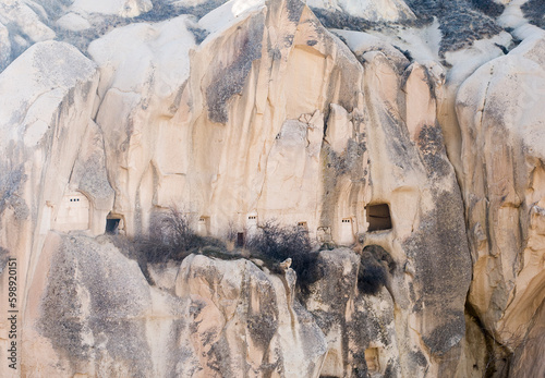 Caves formations at Cappadocia Turkey