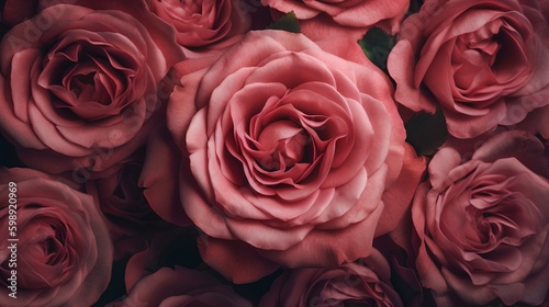 Pink Rose background  Image Ai Generated