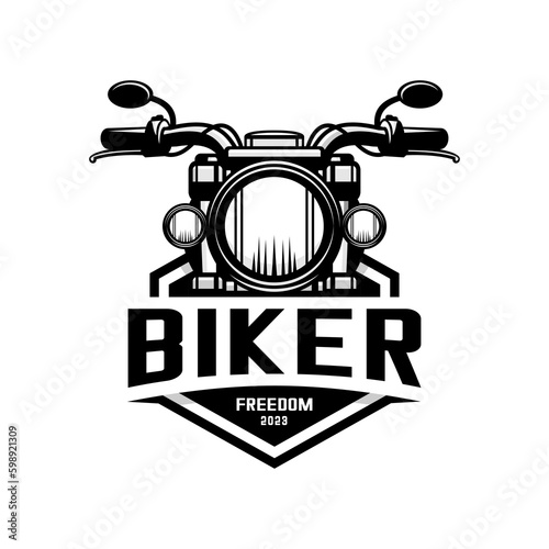 motorcycle vector, biker community vector on white background