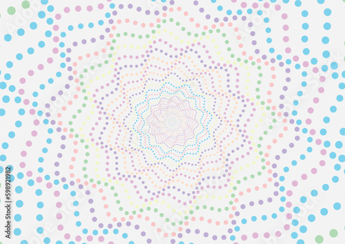 colorful dot pattern wave background