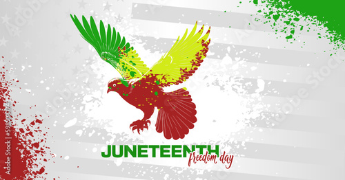 juneteenth freedom day - VECTOR ILLUSTRATION, BANNER, CARD