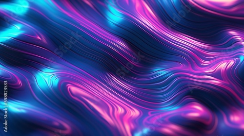 Blue and Purple Abstract Pattern. Marble Texture. 3D Pattern. Generative AI