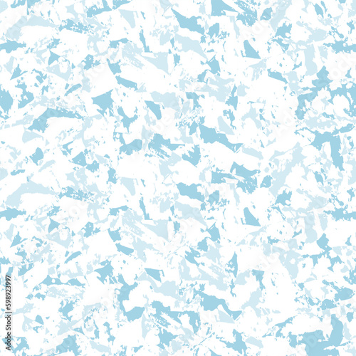 Blue texture seamless vector pattern. Distressed ice winter texture. watercolor background.