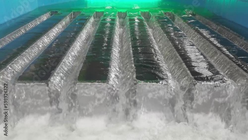 Pipeline ultraviolet sterilization in a water plant with sound at 60P horizontal composition