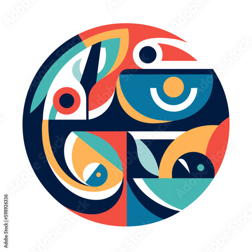Cubist Logo Icon round shape
