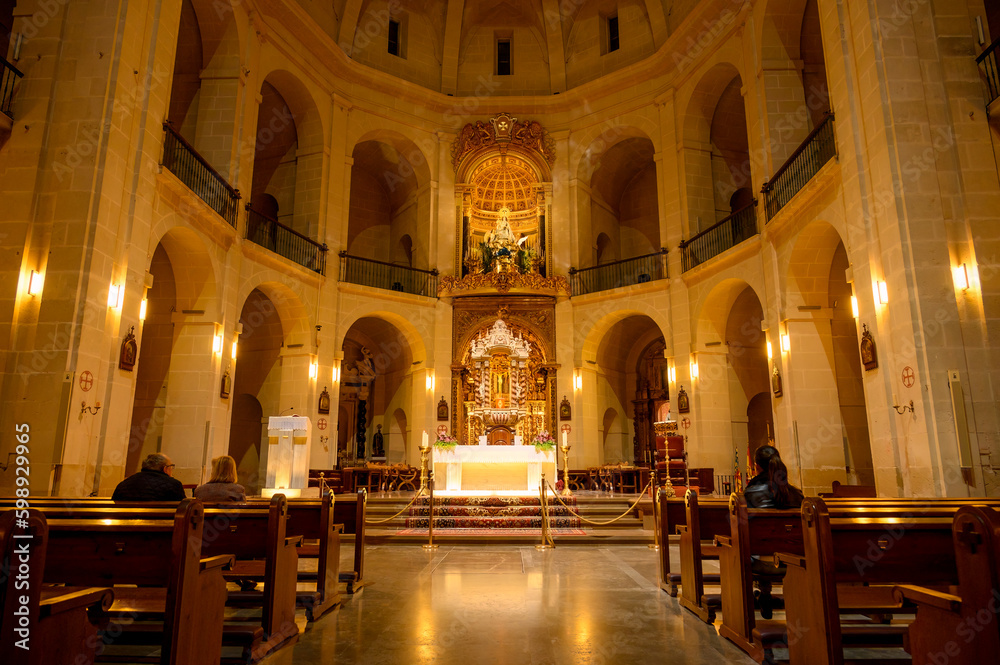 Medieval co-cathedral of San Nicolas de Bari, Alicante, Spain