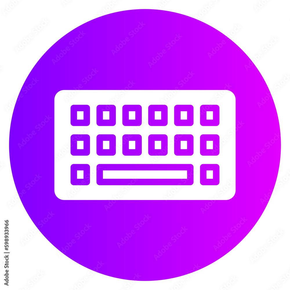 keyboard gradient icon keyboard gradient icon