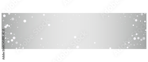 Light Snowflake Vector Silver Panoramic