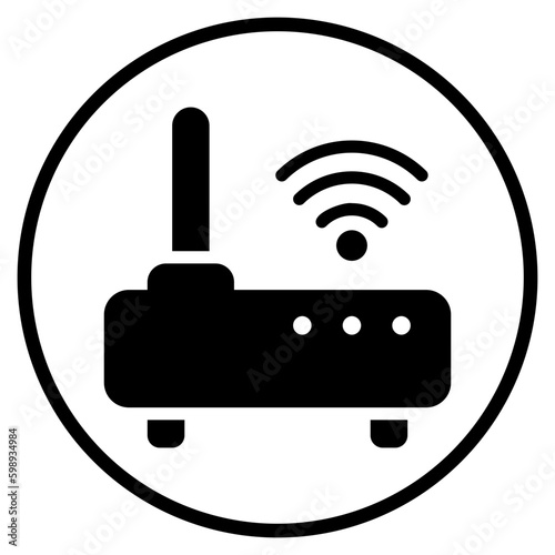 modem glyph icon