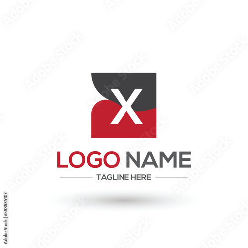 simple letter logo template vector set