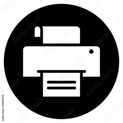printing glyph icon
