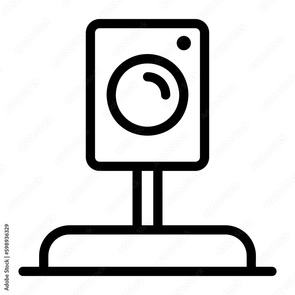 web camera line icon