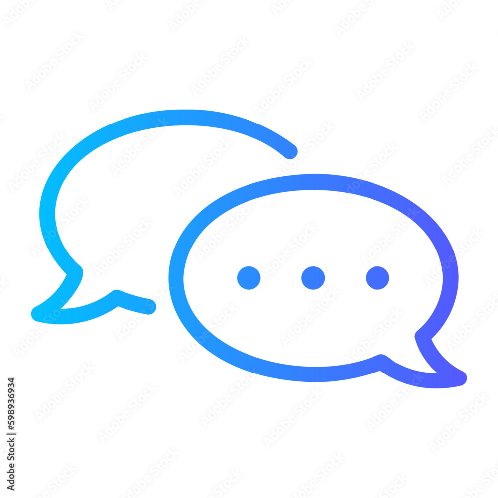 chat gradient icon chat gradient icon
