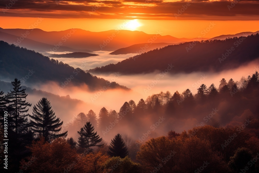 sunrise in the mountains sunrise in the mountains