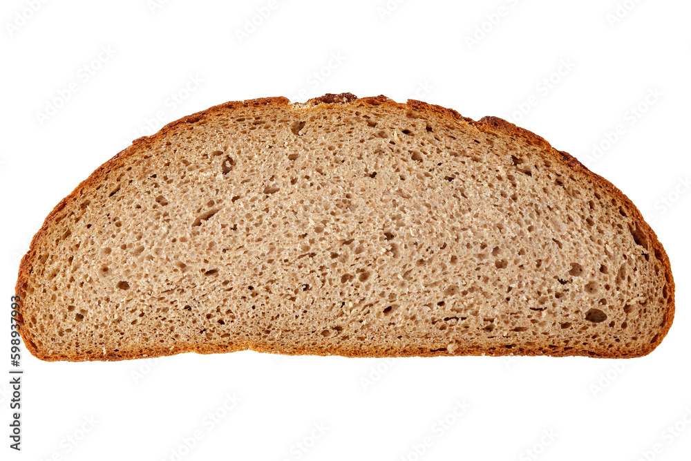 Slice of the bread isolated over the white background
Slice of the bread isolated over the white background
