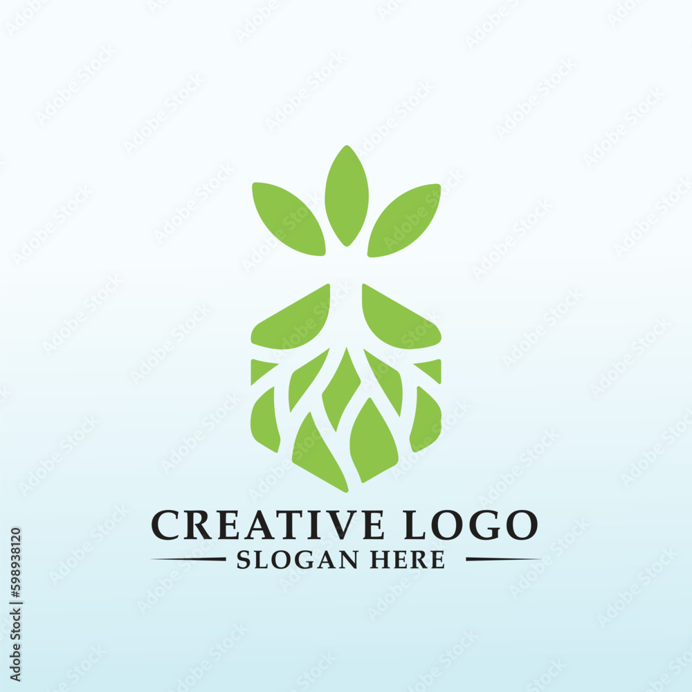 Cannabis Nursery vector logo design