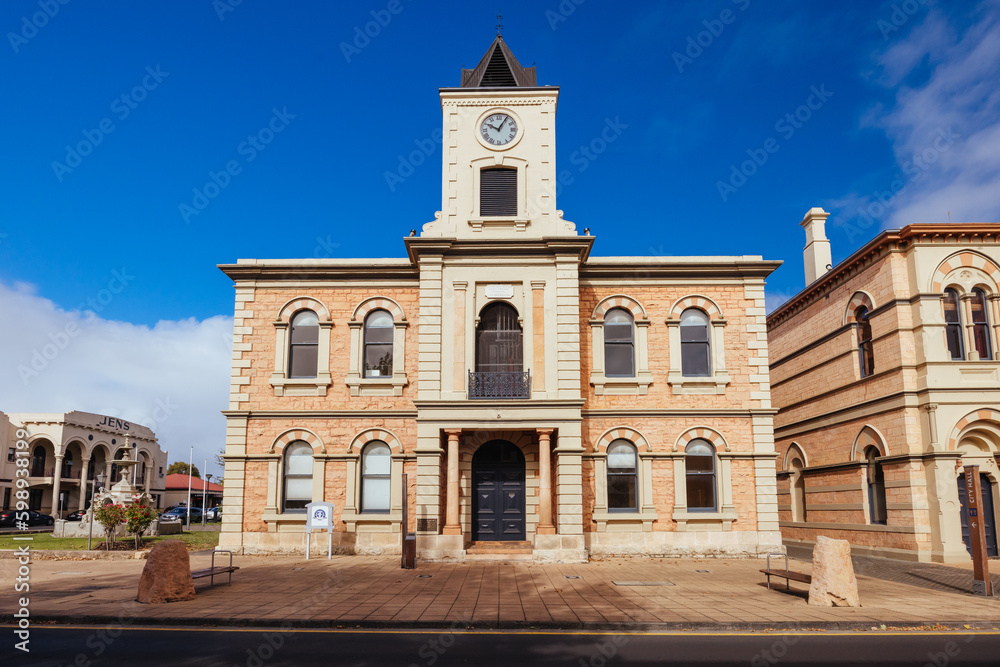 Historic Town Hall in Mount Gambier in South Australia in Australia