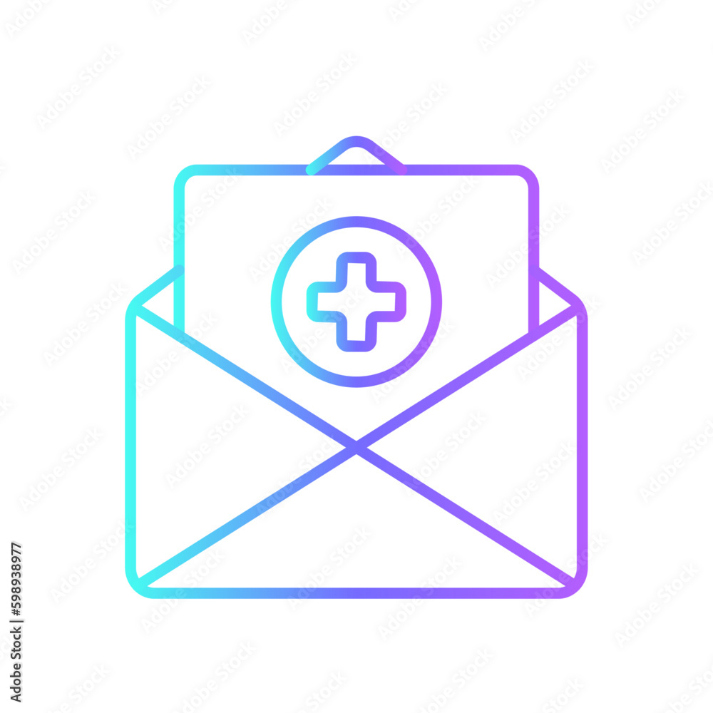 Email Diagnosis Digital Healthcare icon with black outline style. medical, medicine, communication, analysis, service, clinic, message. Vector illustration Email Diagnosis Digital Healthcare icon with black outline style. medical, medicine, communication, analysis, service, clinic, message. Vector illustration