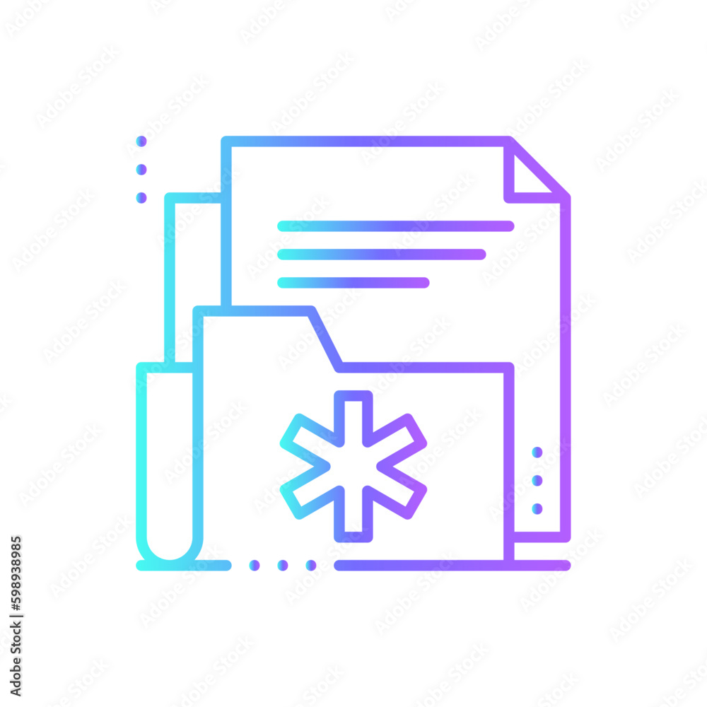 Anamnesis Digital Healthcare icon with black outline style. doctor, hospital, document, history, prescription, information, diagnosis. Vector illustration Anamnesis Digital Healthcare icon with black outline style. doctor, hospital, document, history, prescription, information, diagnosis. Vector illustration