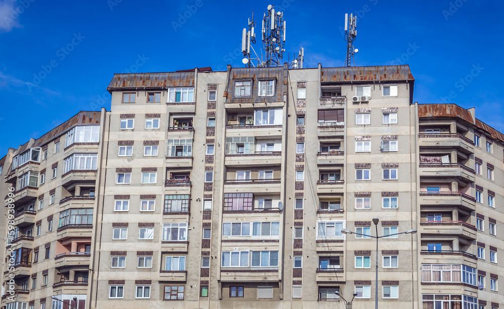 Apartments building in Sighetu Marmatiei town, Romania