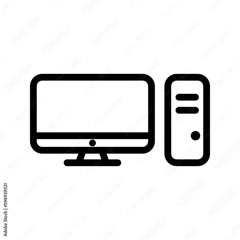 Computer icon. sign for mobile concept and web design. vector illustration Computer icon. sign for mobile concept and web design. vector illustration