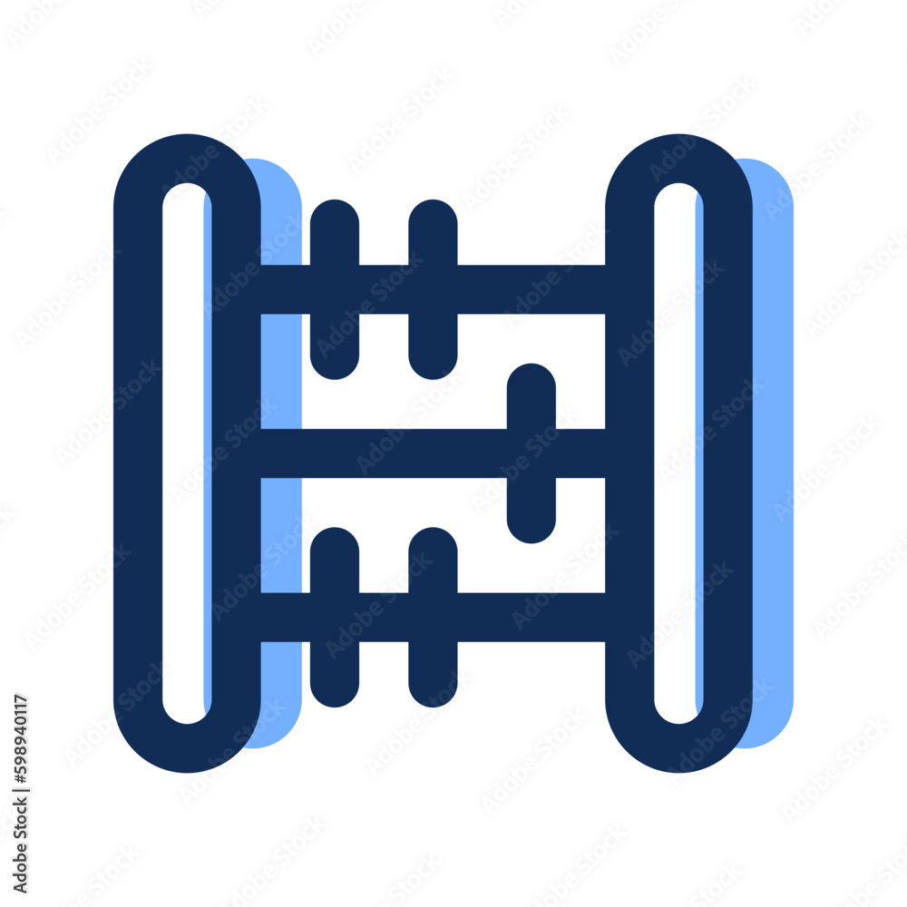 abacus filled line icon abacus filled line icon